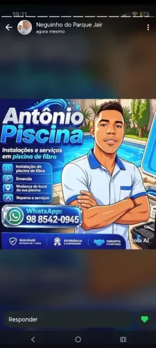 Instalador de piscina de fibra 