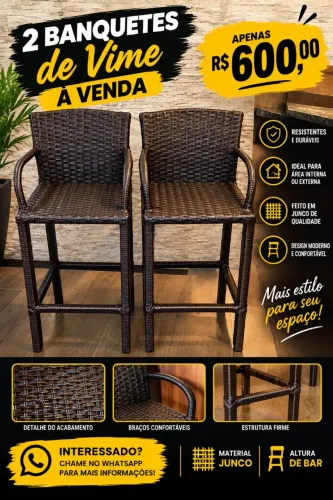 Banquetas Seminovo!