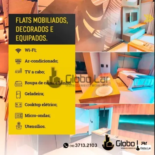 Flat para Temporada em Limeira (Centro)  1Q, 2 Banhos, 1 Vaga
