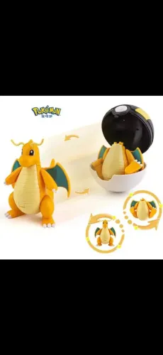 Pokemon dragonite figure boneco e pokebola