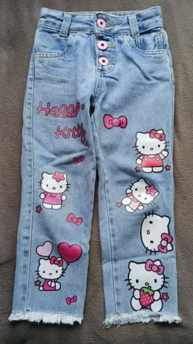 Calça jeans infantil menina