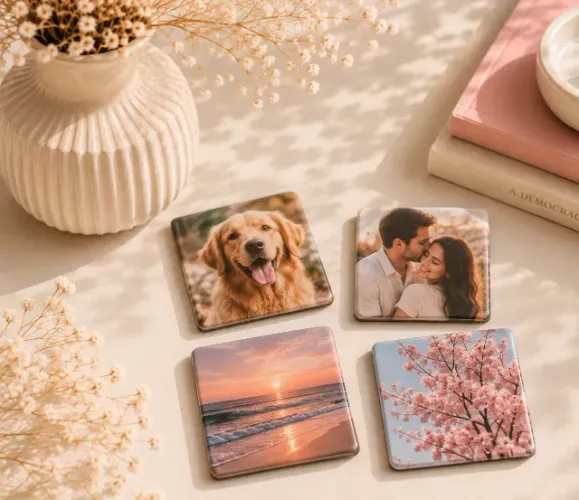 Foto Ímã Personalizado | Botton Quadrado 5x5 cm