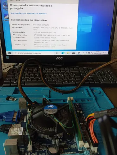 Placa Mãe Gigabyte H61M-S1 Core i5 2310 C/Espelho