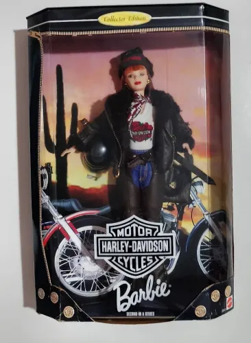 Boneca Barbie Harley- Davidson 1998- Edição de colecionador original/ Oficial da marca.