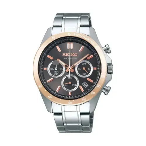 Relógio Seiko Selection Chronograp Quartz Rose Black SBTR026