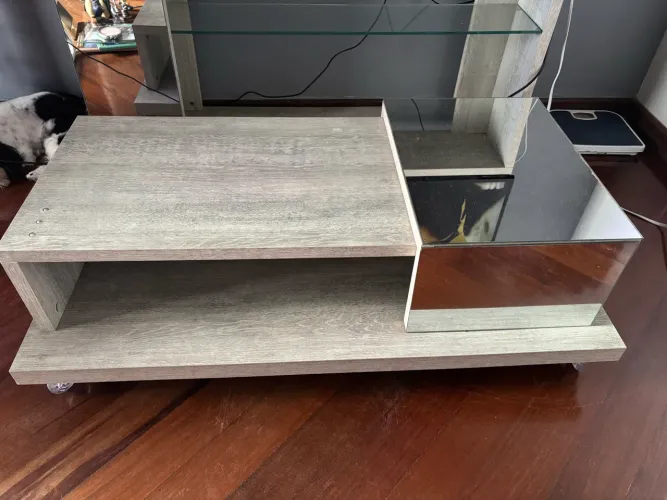 rack para tv e mesa de centro 