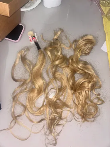 Cabelo Humano Loiro 89g - Ótima Qualidade | Parte Nova e Parte Usada