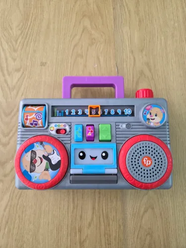 brinquedo musical boombox fisher price