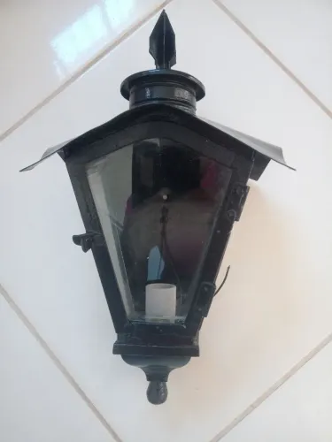 Luminária Antiga de Parede Material Forte