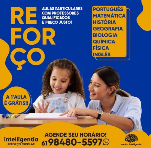 Aulas de reforço - Todas as disciplinas 
