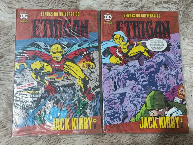 LENDAS DO UNIVERSO DC ETRIGAN JACK KIRBY (2 VOLUMES - COMPLETO) CAPA CARTÃO