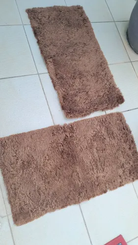 Tapete fios de seda  marrom conjunto 2