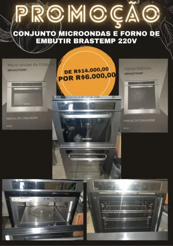 Vendo forno e microondas Brastemp embutir 220v