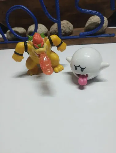 Bowser e a nuvem Um Boo