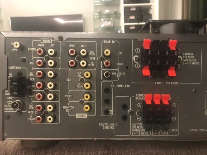 Reciver JVC Stereo Modelo RX 717,  330W, c/ controle remoto. Top! 