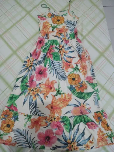 Vestido longo florido ( infantil )