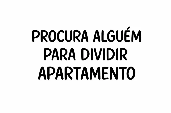 Procuro alguém para dividir apartamento