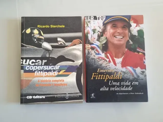 Kit Livros Copersucar Fittipaldi A História Completa do F1 Brasileiro + Emerson Fittipaldi