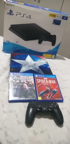 PS4 + JOGOS + CONTROLE + HD 1 TERA
