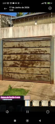 Pintura de portão, Antes e Depois 