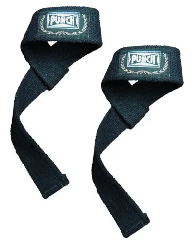 Punch Strap Musculação - Preto - Par - 100% Algodão - Novo e lacrado