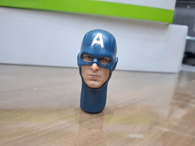 Cabeça capitão América tipo hot toys