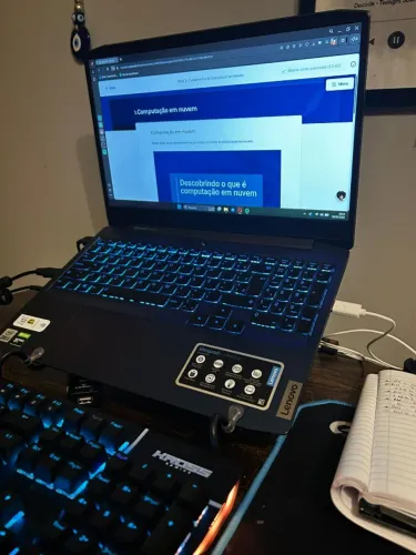 Notebook Gamer Lenovo IdeaPad Gaming 3 + Teclado Mecânico Kross Gaming RGB