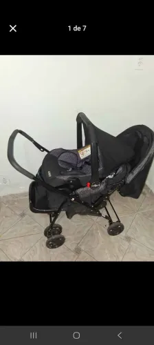 Carrinho e bebê conforto