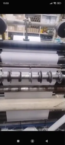 Rebobinadeira PDV 1000mm, Cortadeira Brasigraf com facas e tubetes