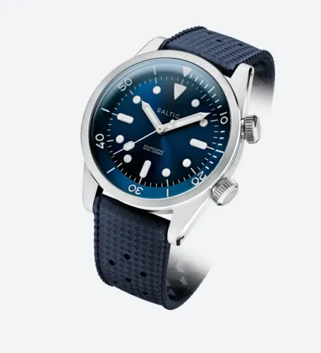 Relógio Baltic AQUASCAPHE DUAL-CROWN BLUE NOVO