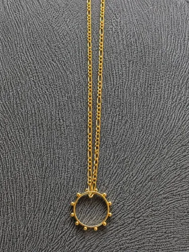 Anel Terço + Corrente Em Ouro 18k 750 Maciço - 6g