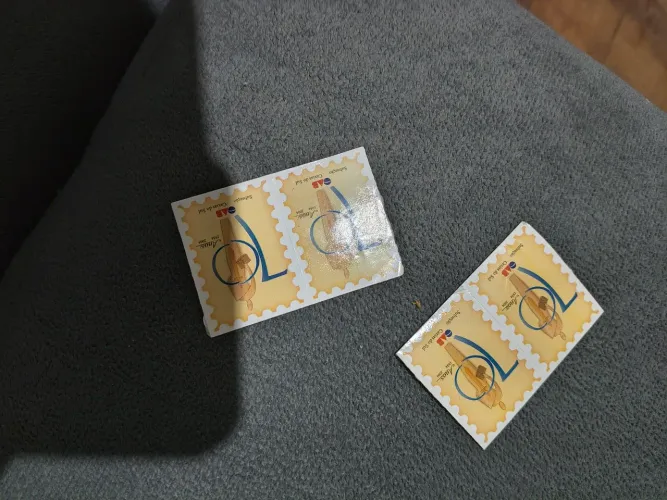 "Par de Selos Personalizados OAB Caxias do Sul 70 Anos - Ano 2004 - MINT/Novo"