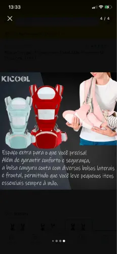 Canguru de carregar bebê