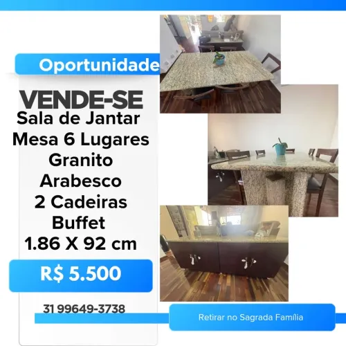 Sala de jantar em granito 