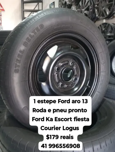 Roda Ford aro 13 estepe pronto furação 4x108 Ford Ka Escort fiesta Courier Logus 