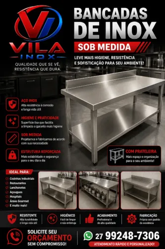 Bancada de inox