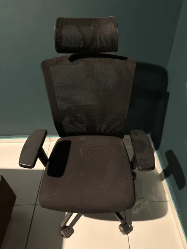 cadeira de escritorio gamer c/ apoio p/ cabeça