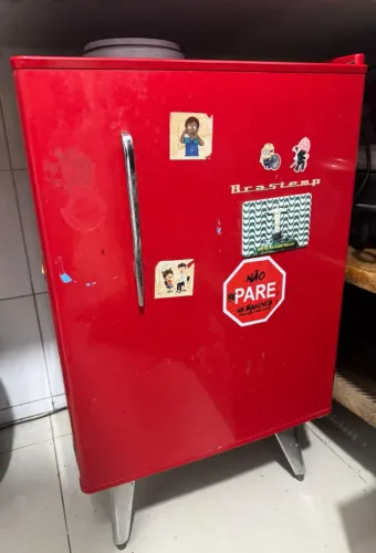 Frigobar Vermelho Retrô Brastemp Semi-Novo 76L