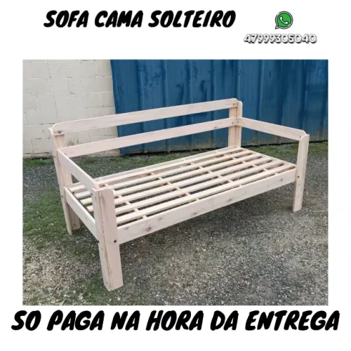 SOFA CAMA SOLTEIRO / frete gratis
