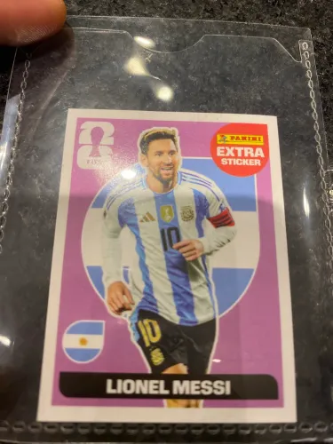 EXTRA STICKER DO MESSI Figurinha RARA