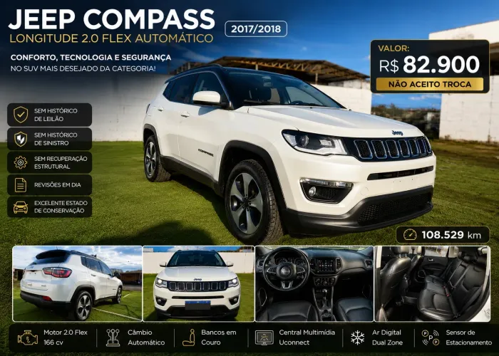 Jeep Compass Longitude 2.0 4X2 Flex 16V Aut. 2018