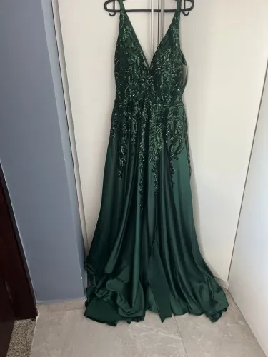 Vestido de formatura verde esmeralda 