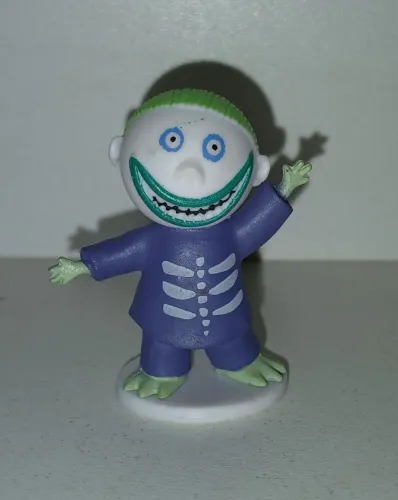 BONECO MINIATURA ORIGINAL DISNEY BARREL O ESTRANHO MUNDO DE JACK RAPA