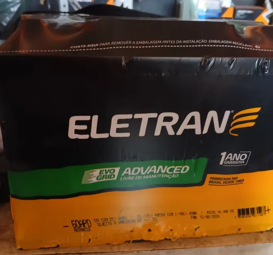 Bateria de carro 60 amperes nova