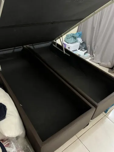 Vendo cama box baú casal+colchão