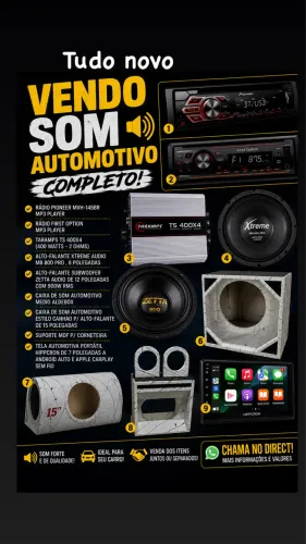 Som automotivo (juntou ou separado)