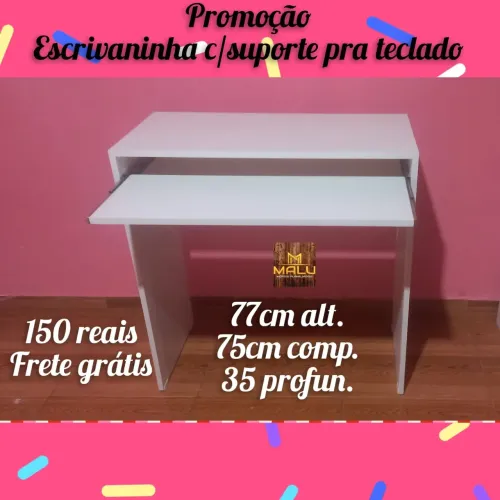 Escrivaninha com suporte pra teclado