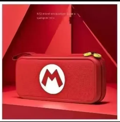 Case transporte nintendo switch - Edição Mário bros + película de vidro