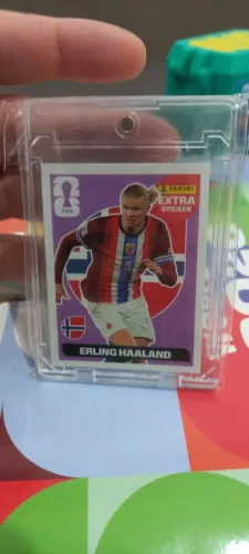 Figurinha Erling Haaland Extra Lendária Roxa Copa do Mundo 2026 IMPECÁVEL