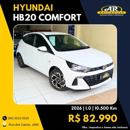 Hyundai HB20 Comfort 1.0 Flex 12V Mec. 2026